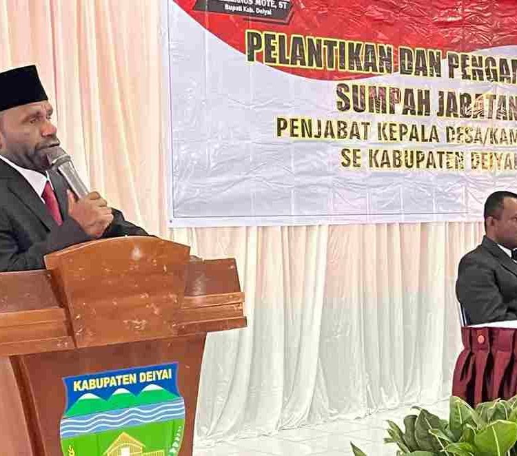 Bupati Deiyai Berkomitmen Pengelolaan Keuangan Desa Secara Transparan di 67 Kampung
