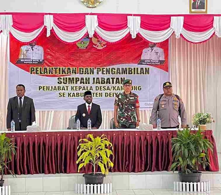 Masyarakat Bersama DPMK Kabupaten Deiyai Patut diapresiasi Kepribadian dan Jiwa Kepemimpinan Seorang Bupati Deiyai.